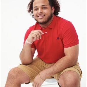 Aeropostale Red Pique Polo Shirt Size 2XL short sleeves top
